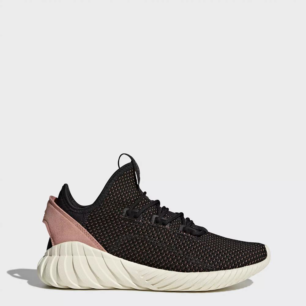 Adidas Tubular Doom Sock Primeknit Tenis Negros Para Mujer (MX-35904)